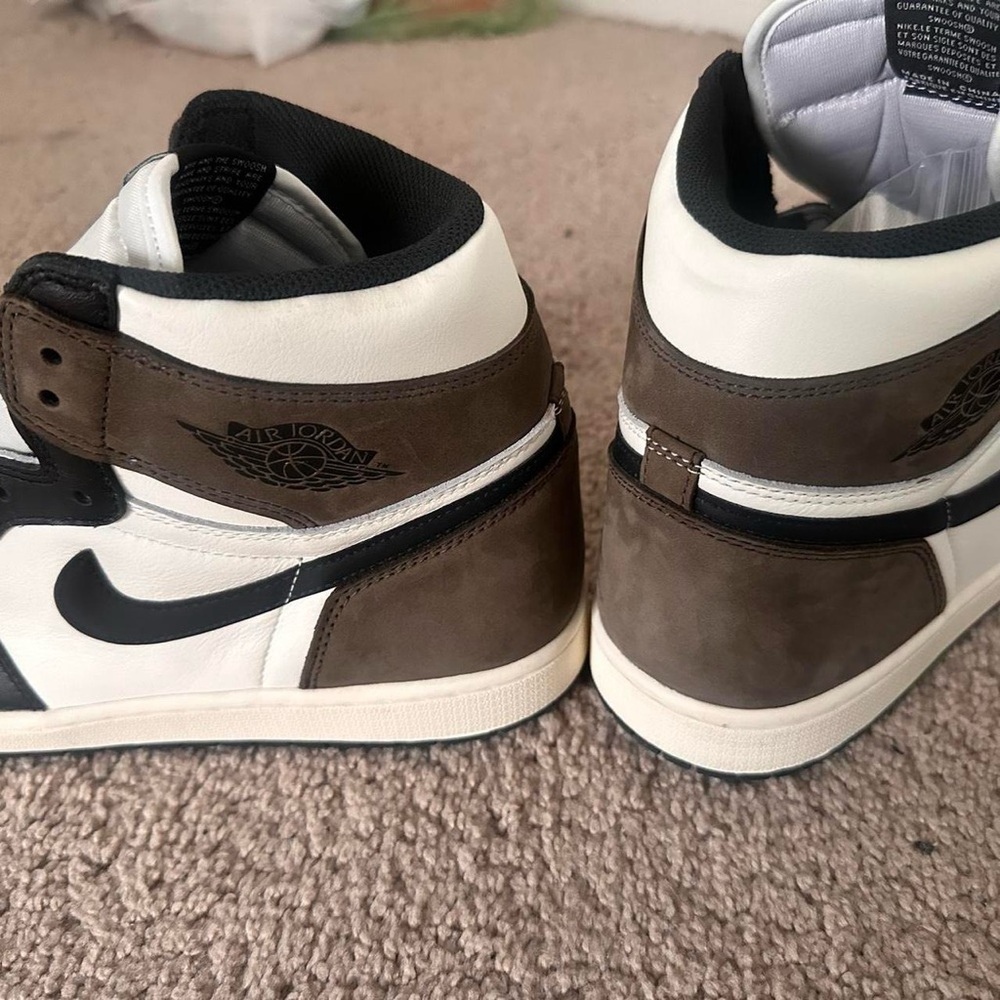 Jordan Black and Brown High-Top Sneakers